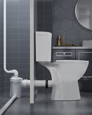 simple project macerator toilet with extension pipe