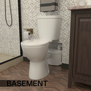 SNFLEX 19" Tall Macerating Toilet | 750W Upflush Toilet