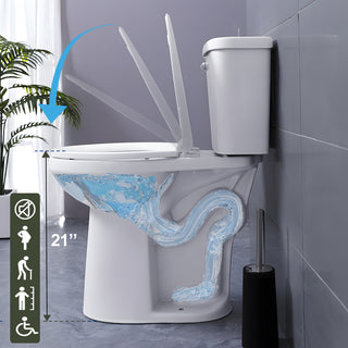 simple project 21 inch tall toilet with soft close seat