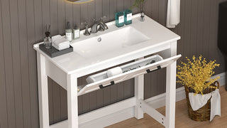 simple project 36 inch ada bathroom vanity with sink