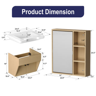 simple project 24 inch ada floating bathroom vanity dimension