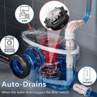 simple project auto drain macerator pump