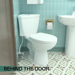 SKIFLEX 17.2" Corner Compact Toilet | Comfort Height