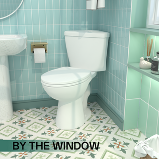 SKIFLEX 17.2" Corner Compact Toilet | Comfort Height
