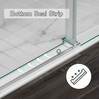 simple project single sliding shower door full seal