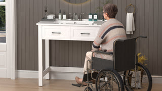 simple project 36 inch ada bathroom vanity senior friendly