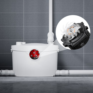 simple project macerator pump with stainless steel blade inside