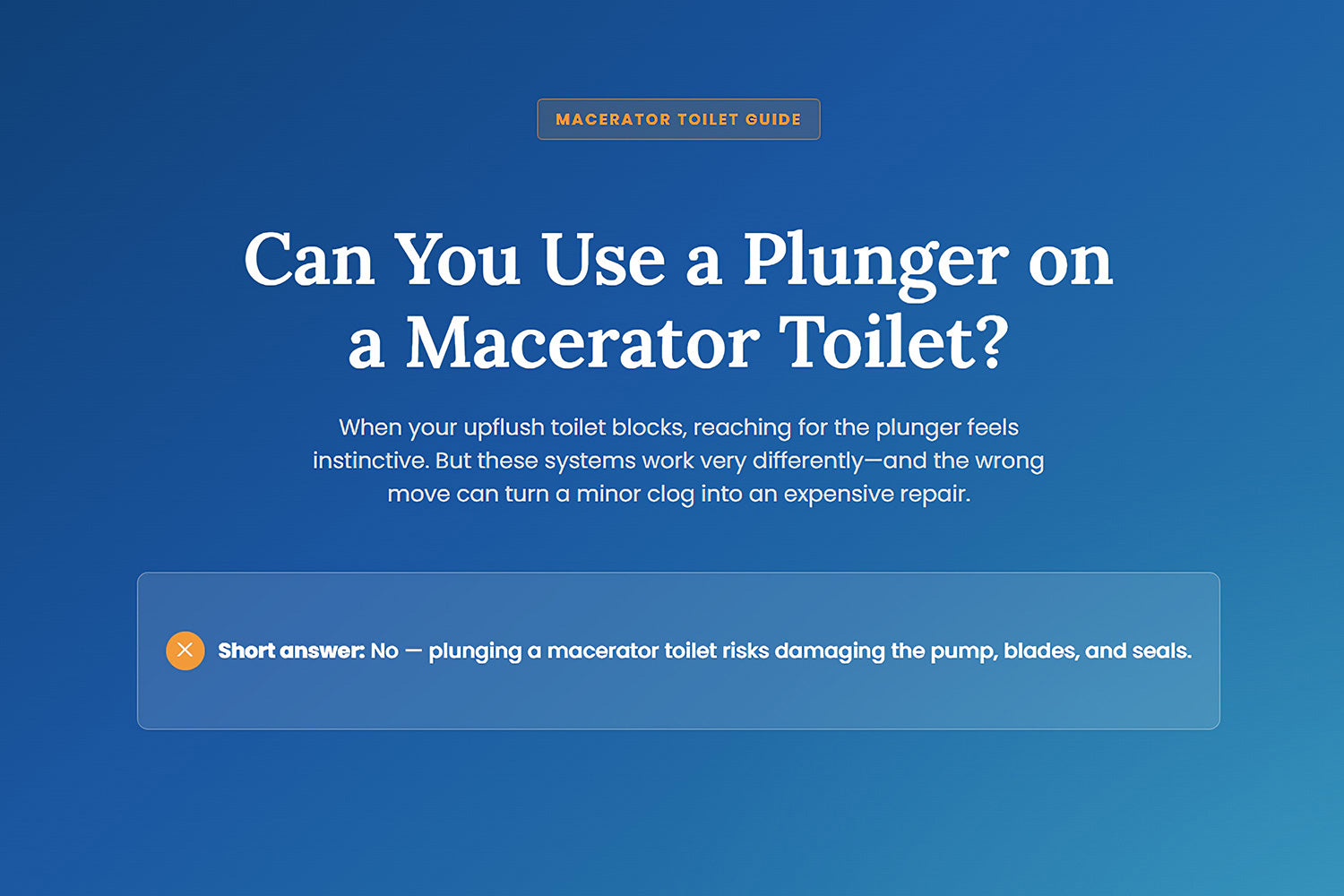 Can You Use a Plunger on a Macerator Toilet? – simpleprojectus