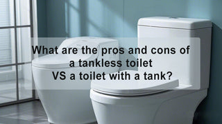 What are the pros and cons of a tankless toilet versus a toilet with a tank?