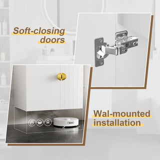 24 inch wall mounted bathroom vanity white