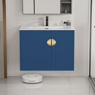 24 inch floating vanity blue