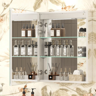 VEWRA 24 x 30" Lighted Medicine Cabinet | Left-Hinged - Backordered