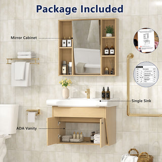 Sigsoul 30 inch Floating Bathroom Vanity | ADA Compliant