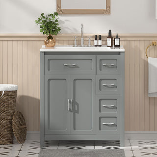 30 inch grey bathroom vanity