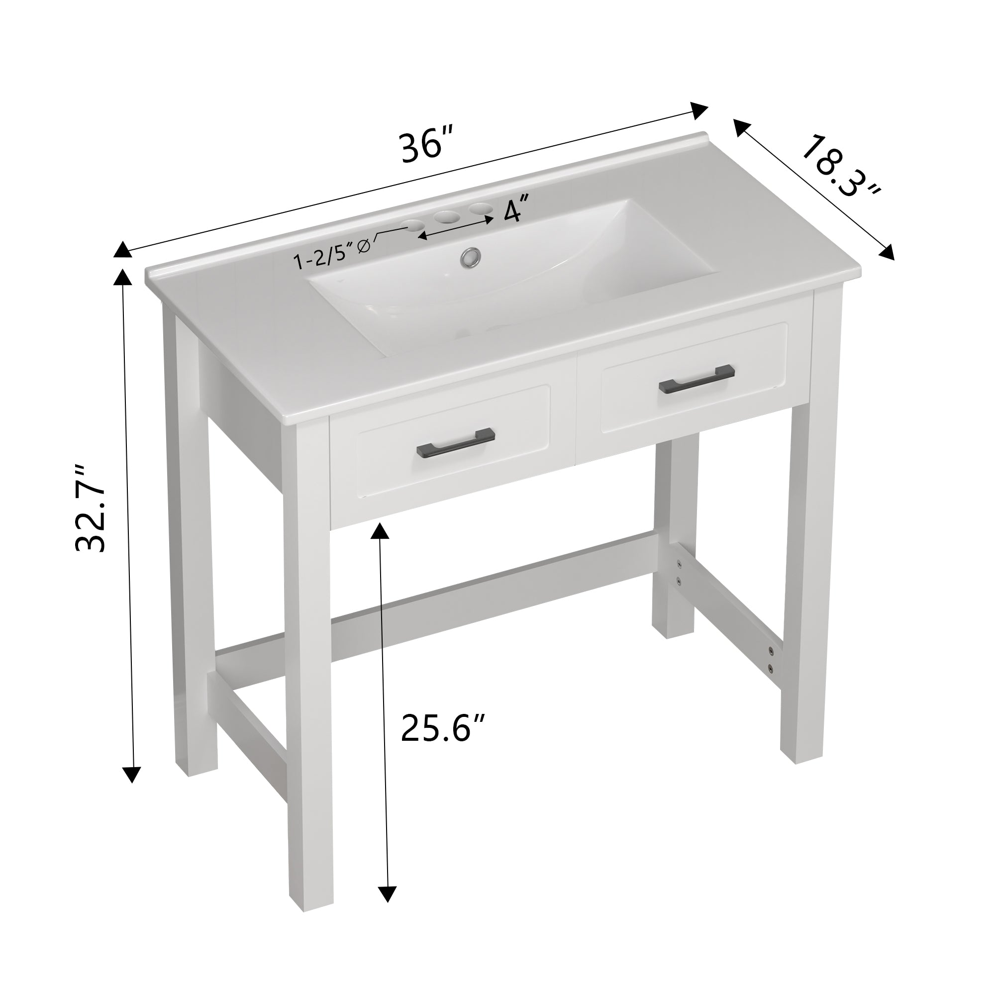 simple project 36 inch ada bathroom vanity size