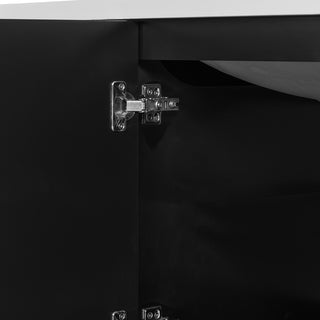 Sigsoul 36 Inch Bathroom Vanity Black | 3 Drawers 1 Door 1 Shelf