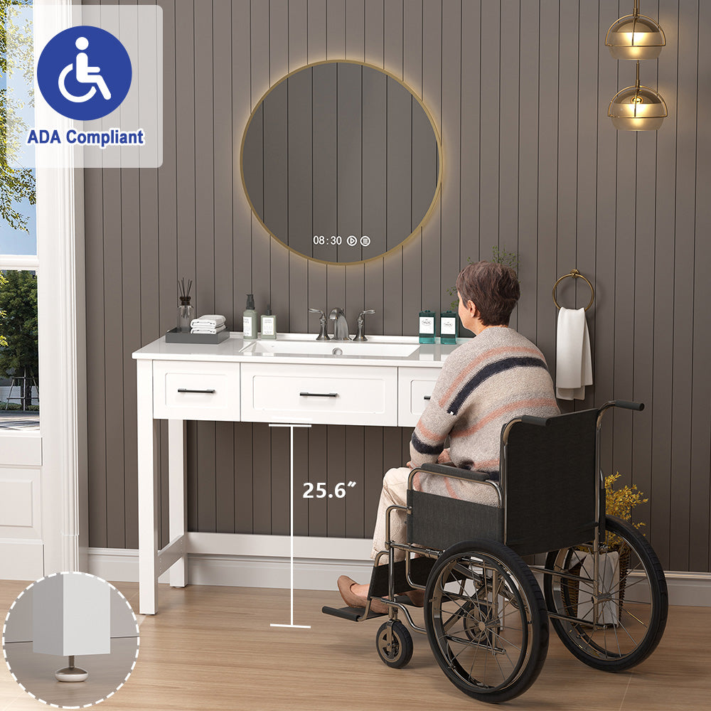 Sigsoul 48 Inch Bathroom Vanity | ADA Compliant