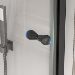 CALYZ 35-36" W × 72" H Frameless Bathroom Glass Bifold Shower Door