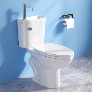 Modern 2 in 1 Toilet Bowl with Basin Sink | ADA Comfort Chair Height