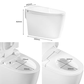 smart toilet' dimension