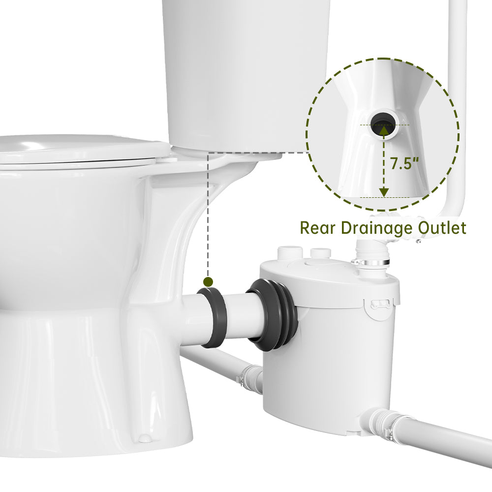 rear  outlet toilet