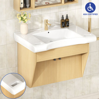 Sigsoul 30 inch Floating Bathroom Vanity | ADA Compliant - Backordered