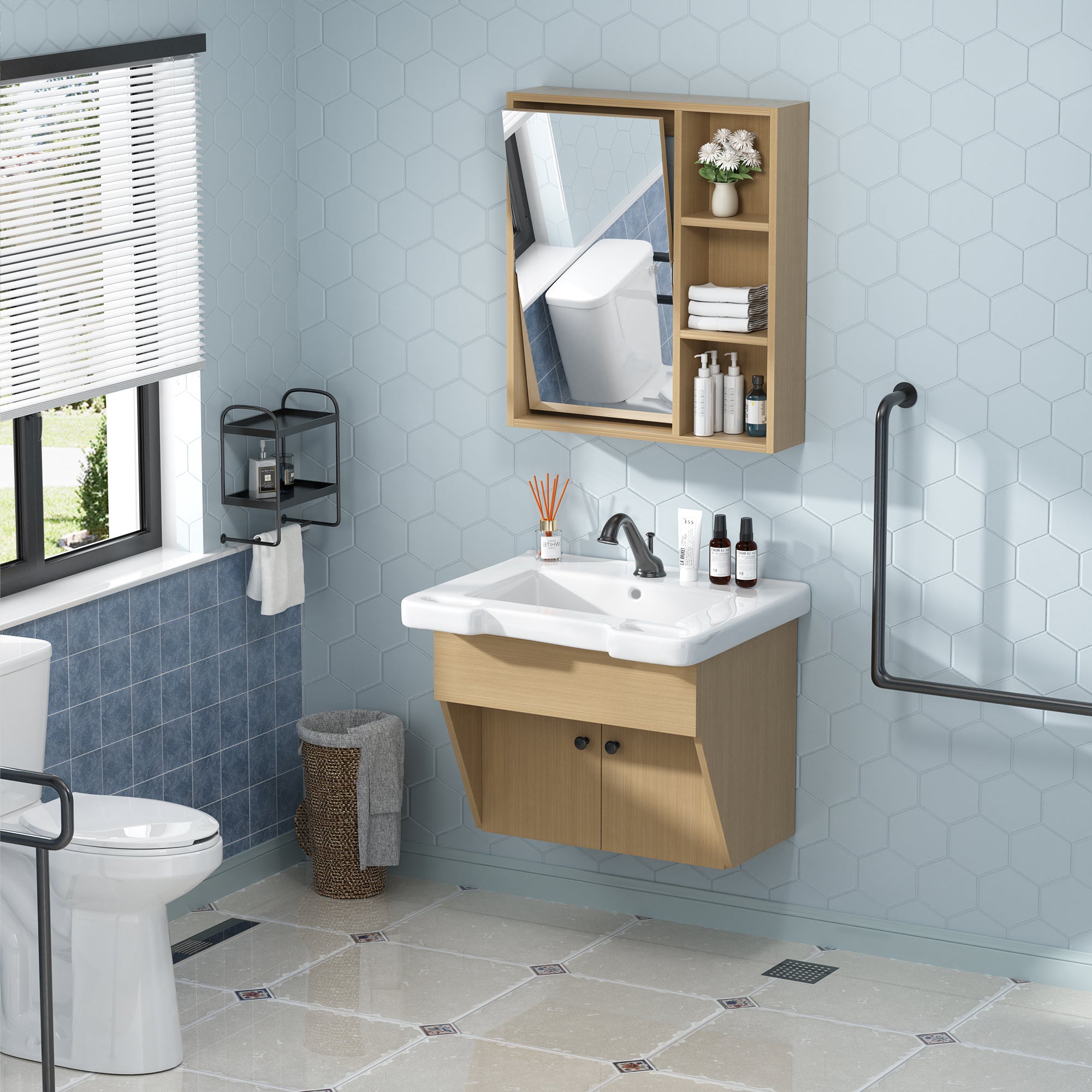 simple project ada compliant bathroom vanity 24in