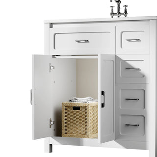 bathroom vanity with ample cabinet space