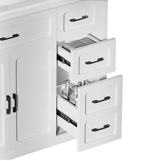 high-capacity drawers of the bathroom cabinet