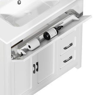 bathroom vanity with ample storage space