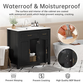 black bathroom vanity cabinet