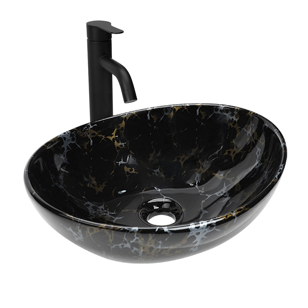Sigsyl 24 inch Vessel Sink Vanity | with Faucet & Pop-up Drain