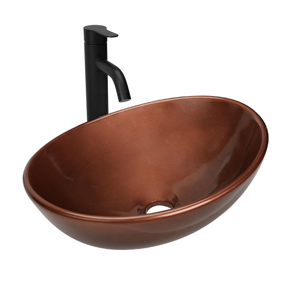 Sigsyl 24 inch Vessel Sink Vanity | with Faucet & Pop-up Drain