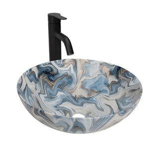 Sigsyl 36 Inch Vessel Sink Vanity | with Side Floor Cabinet, Faucet & Pop-up Drain