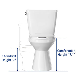 17" comfort height toilet vs. 16" standard height