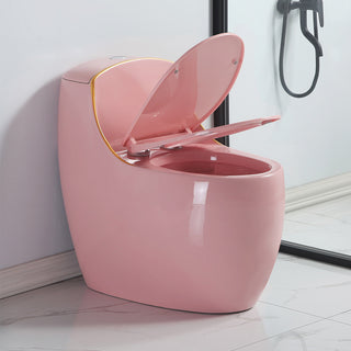 OVRUS Egg-Shaped Toilet | One Piece Compact Pink