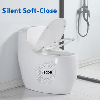 OVRUS Egg-Shaped Toilet | One Piece Compact Gray