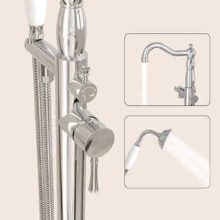 SpaSyra Free Standing Faucet for Tub with Hand Shower