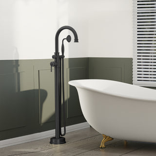 SpaSyra Freestanding Bathtub Faucet with Hand Shower