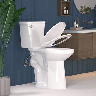 ELEMAZ 21" Extra Tall Toilet for Seniors & Tall Adults