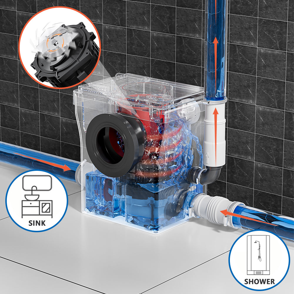 SNFLEX Macerator Pump for One Piece Upflush Toilet | 600W
