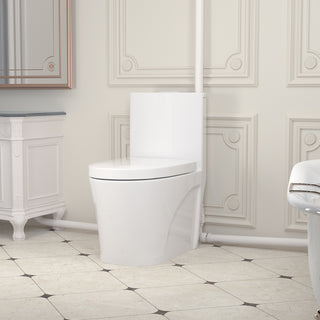 SNFLEX One-Piece Macerating Toilet | 5" Slim Tank Upflush Toilet System