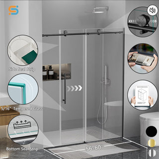 CALYZ Frameless Shower Door | Single Sliding