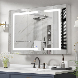 VEWRA 36 x 24" Lighted Medicine Cabinet | Double Door