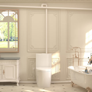 SNFLEX One-Piece Macerating Toilet | 5" Slim Tank Upflush Toilet System