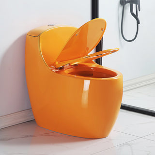 OVRUS Egg-Shaped Toilet | One Piece Compact Orange
