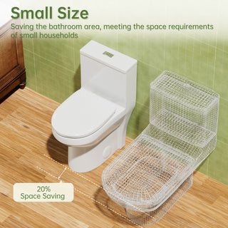 Simple Project One Piece Toilet | 5" Slim Tank Ultra Compact Toilet