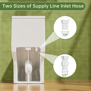 Simple Project One Piece Toilet | 5" Slim Tank Ultra Compact Toilet