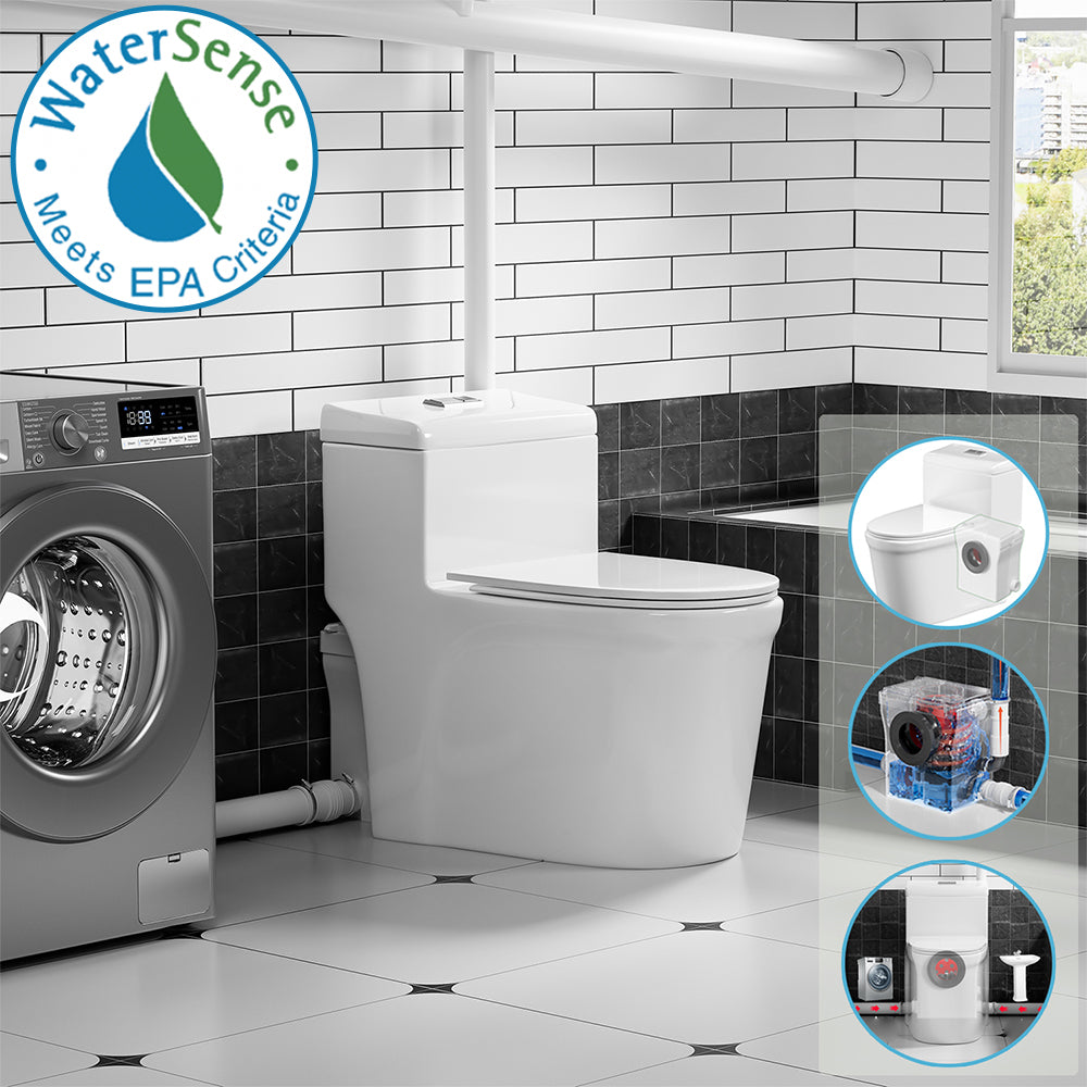 SNFLEX One-Piece Macerating Toilet