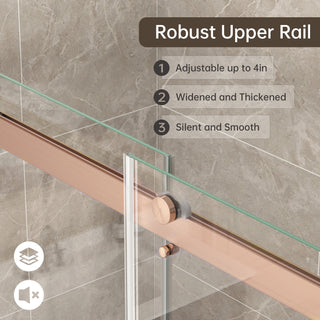 CALYZ Frameless Shower Door | Bypass Sliding 56-60"W x 75"H